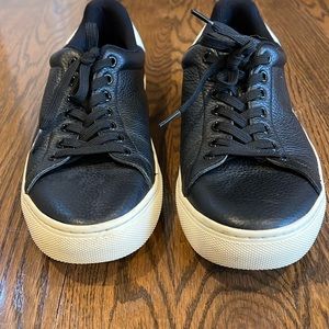 G/Fore golf shoe black leather sneaker